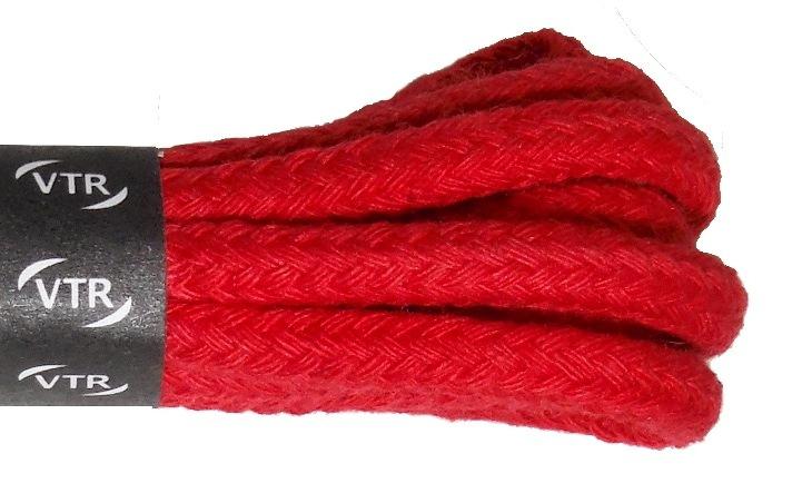 Bavlněné kulaté tkaničky silné - červené 100cm náhled