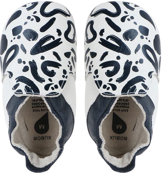 Bobux Capáčky White + Navy abstract náhled