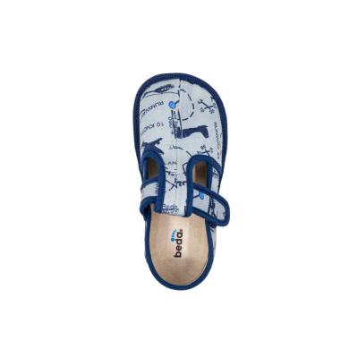 BEDA barefoot bačkůrky šedé letadlo 060010/W/02 Užší typ