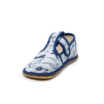 BEDA barefoot bačkůrky šedé letadlo 060010/W/02 Užší typ