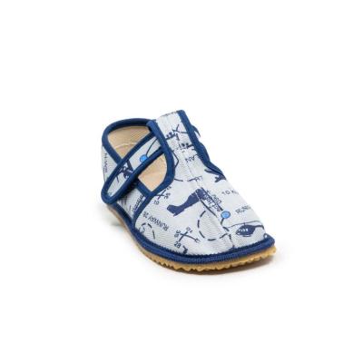 BEDA barefoot bačkůrky šedé letadlo 060010/W/02 Užší typ