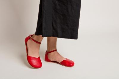Barefoot Balerínky Shapen POPPY II Cherry Wide