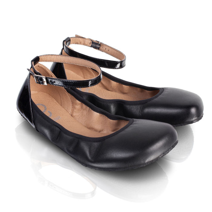 Barefoot Balerínky Shapen Tulip II Black Wide náhled