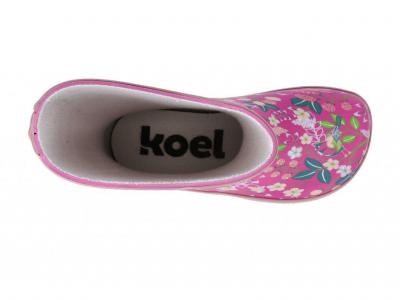 Barefoot holinky KOEL - FLOWERS FUCHSIA