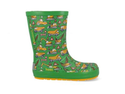Barefoot holinky Koel4Kids Tractor Green