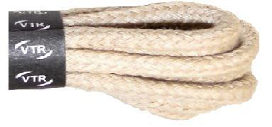Bavlněné kulaté tkaničky silné - béžové 100cm