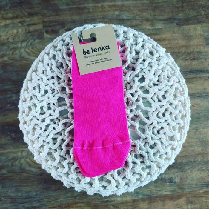 Be Lenka Barefoot Unisex Socks Pink