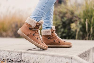 Be Lenka zimní barefoot boty Bliss - Brown