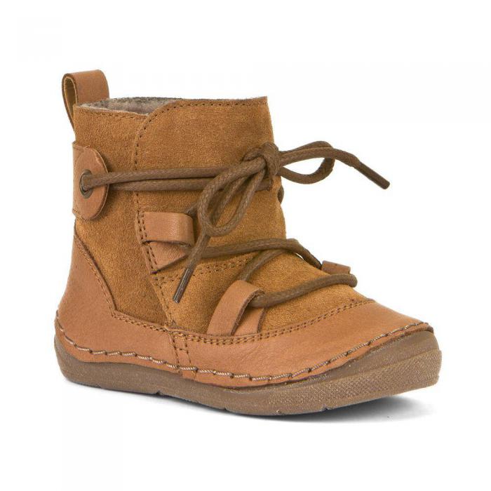 Dětské zateplené kozačky/sněhule Froddo G2160073-2 Cognac Sweet náhled