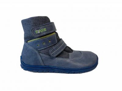 Fare Bare dětské zimní nepromokavé boty modré B541102