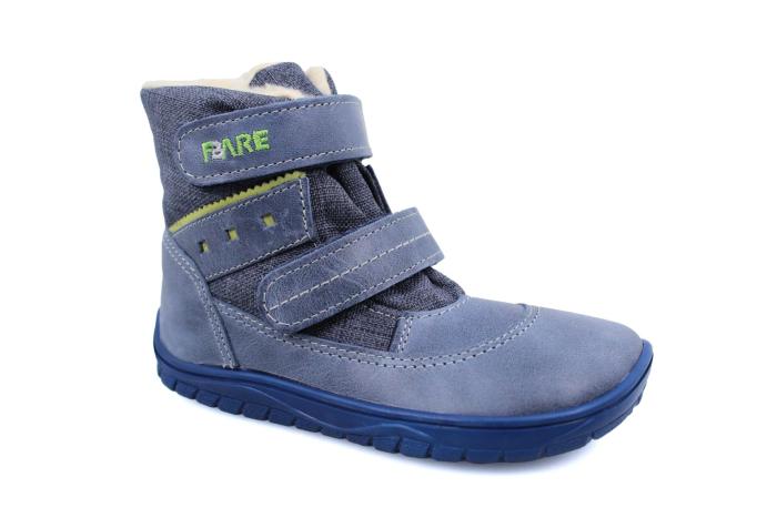 Fare Bare dětské zimní nepromokavé boty modré B541102 náhled
