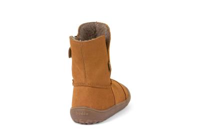 Froddo barefoot kozačky Tex Suede Cognac G3160207-2