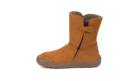 Froddo barefoot kozačky Tex Suede Cognac G3160207-2