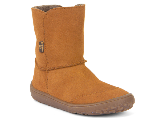 Froddo barefoot kozačky Tex Suede Cognac G3160207-2