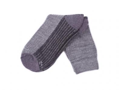 Ovčí ponožky Merino se zdravotním lemem, tmavě šedá