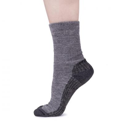 Ovčí ponožky Merino se zdravotním lemem, tmavě šedá, dárkové balení (3 páry)