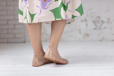 Produkt Barefoot Balerínky Shapen Tulip III Beige Wide
